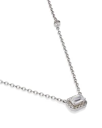 Diamond Mosaic Pendant Necklace in 14K White Gold, 0.50 tcw