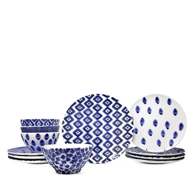 Santorini Assorted 12 Piece Place Setting