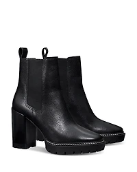 Tory Burch Women's Carson Lug Sole High Heel Boots