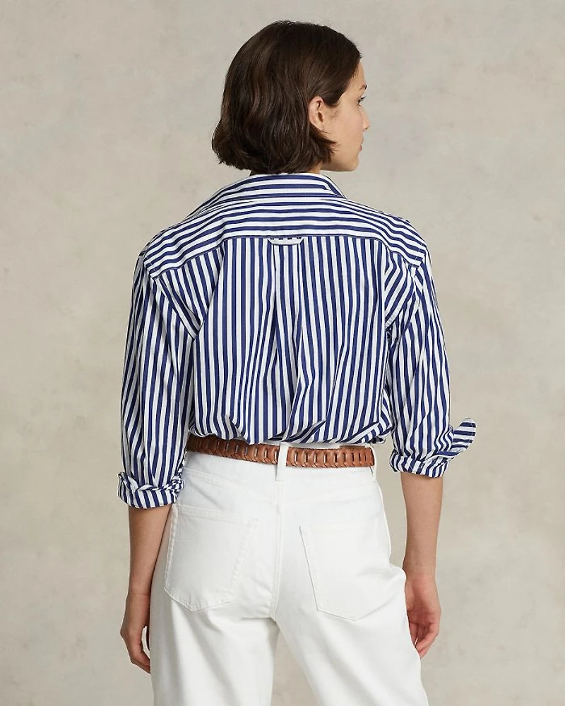 Striped Long Sleeve Cotton Shirt