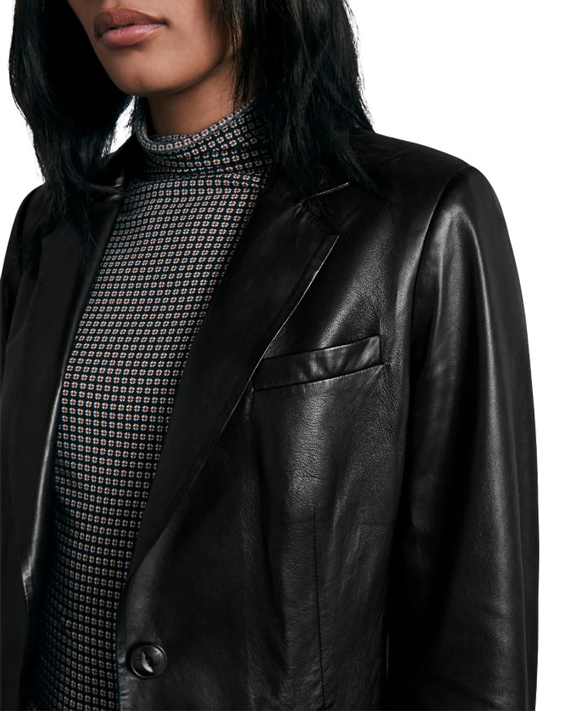 Charles Leather Blazer