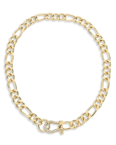 Ettika Cuffed Love Pave Collar Necklace