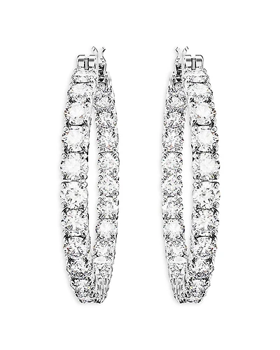 Swarovski Matrix Crystal Inside Out Hoop Earrings