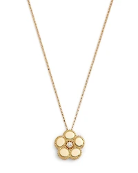 Roberto Coin 18K Yellow Gold Daisy Diamond Flower Pendant Necklace, 16-18