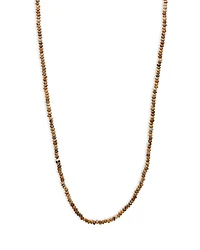 John Varvatos Brass Skull Jasper Convertible Necklace, 24