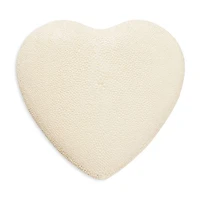 Faux Shagreen Heart Hand Mirror