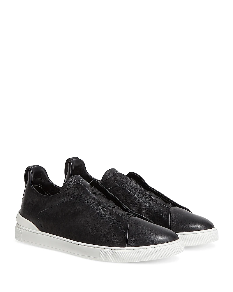 Zegna Men's Triple Stitch Secondskin Sneakers