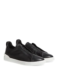 Zegna Men's Triple Stitch Secondskin Sneakers
