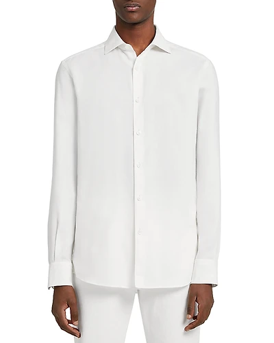 Zegna Cashco Long Sleeve Button Up Shirt