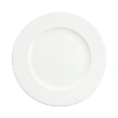Amanda White Embossed Charger