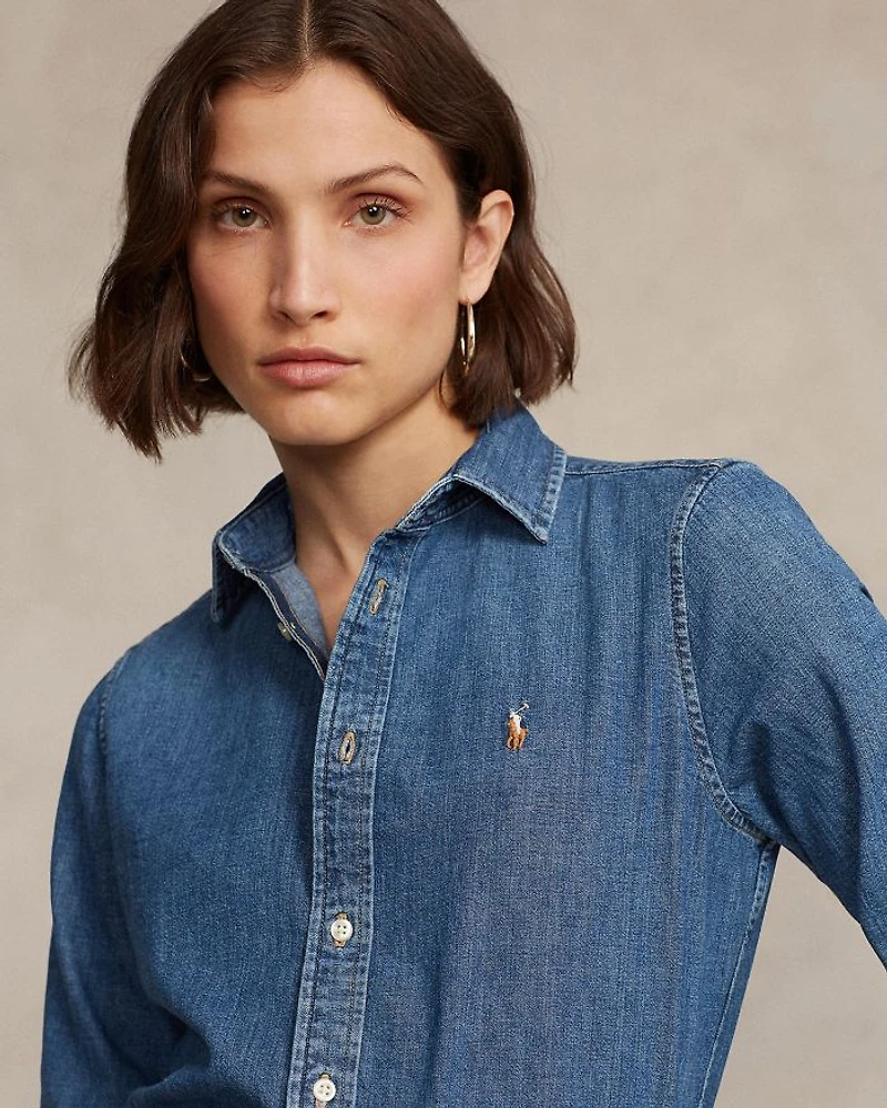 Denim Button Down Shirt