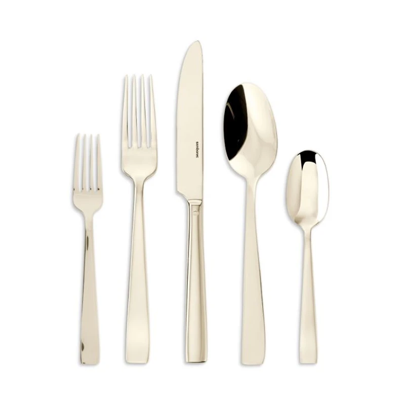 Champagne Stainless Steel 5 Piece Place Setting