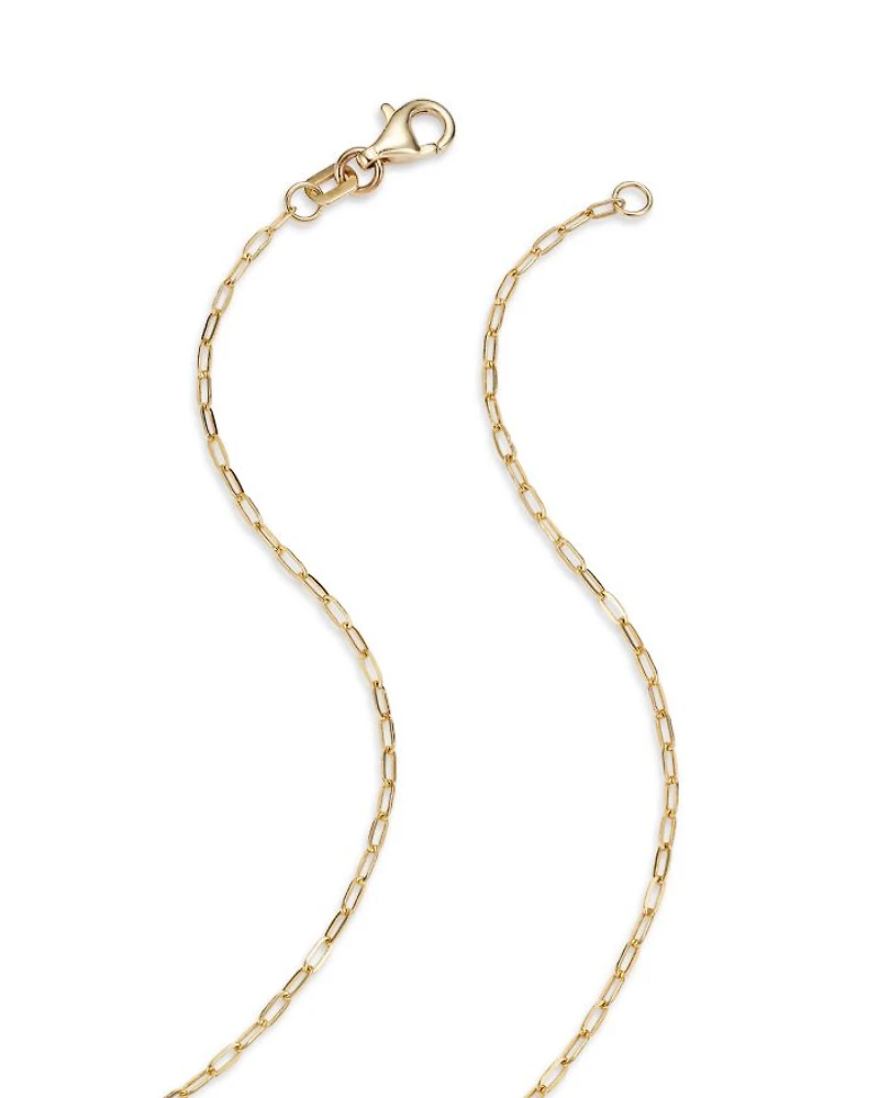 Diamond Flower Station Necklace in 14K Yellow Gold, 0.50 tcw