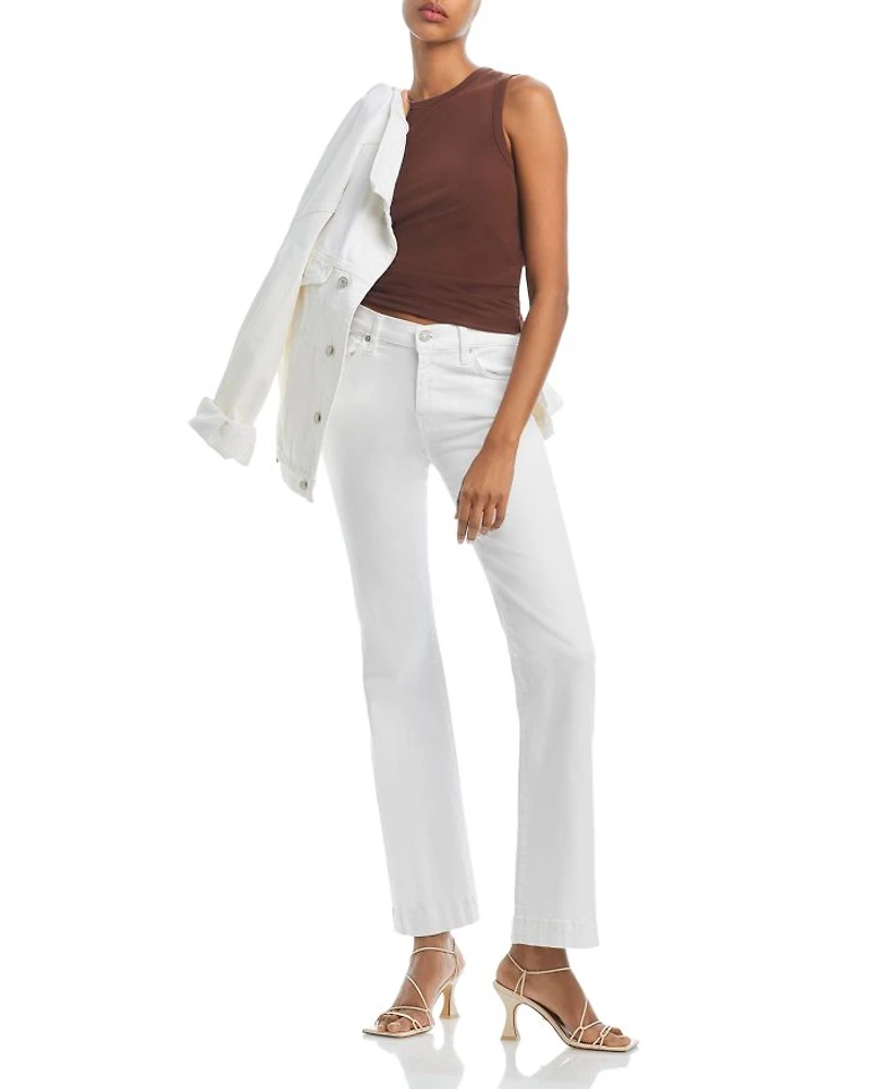 Slim Illusion Dojo High Rise Wide Leg Jeans Luxe White