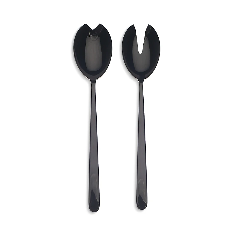 Mepra Linea Oro Nero Salad Serving Set