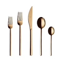 Mepra Due Oro 5 Piece Flatware Set