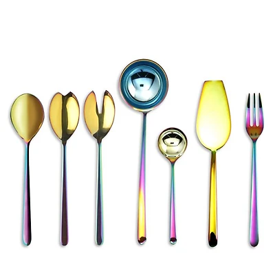 PVD Flatware 7 Piece Serving Set