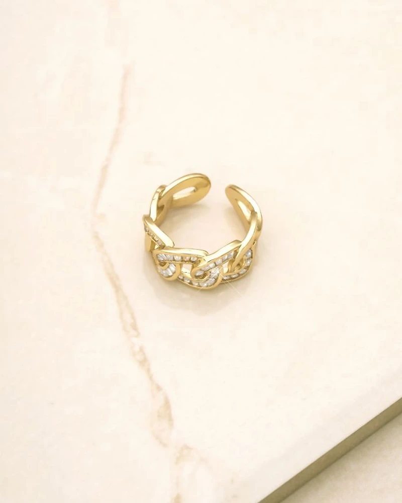 Sparkling Link Ring