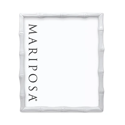 Mariposa Bamboo White 8x10 Picture Frame