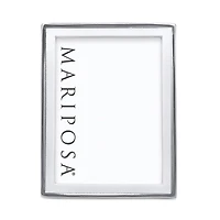Mariposa Signature White 5 x 7 Picture Frame