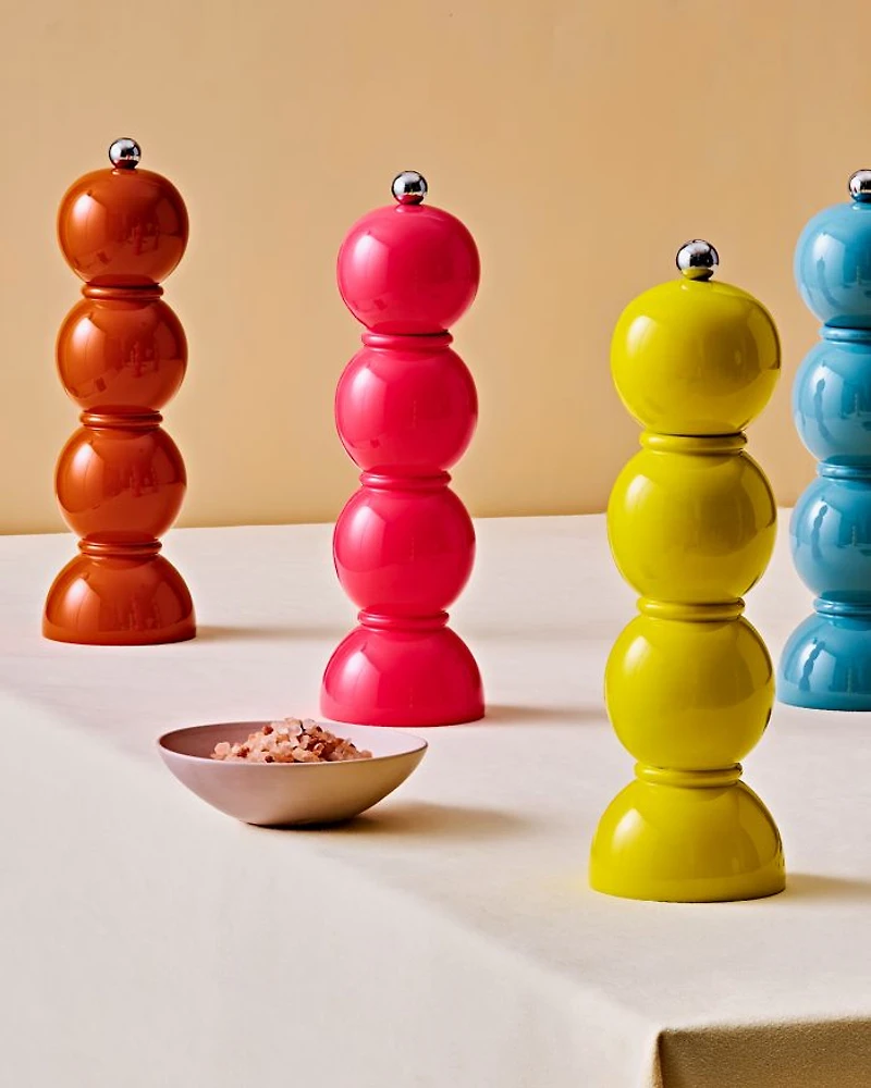 Bobbin Lacquered Salt or Pepper Mill Grinder