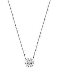 Bloomingdale's Fine Collection Certified Diamond Flower Pendant Necklace
