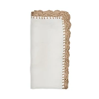 Shell Edge Napkin in White & Natural