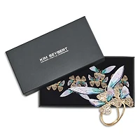 Flutter Napkin Ring in Lilac & Periwinkle, Set of 4 in a Gift Box