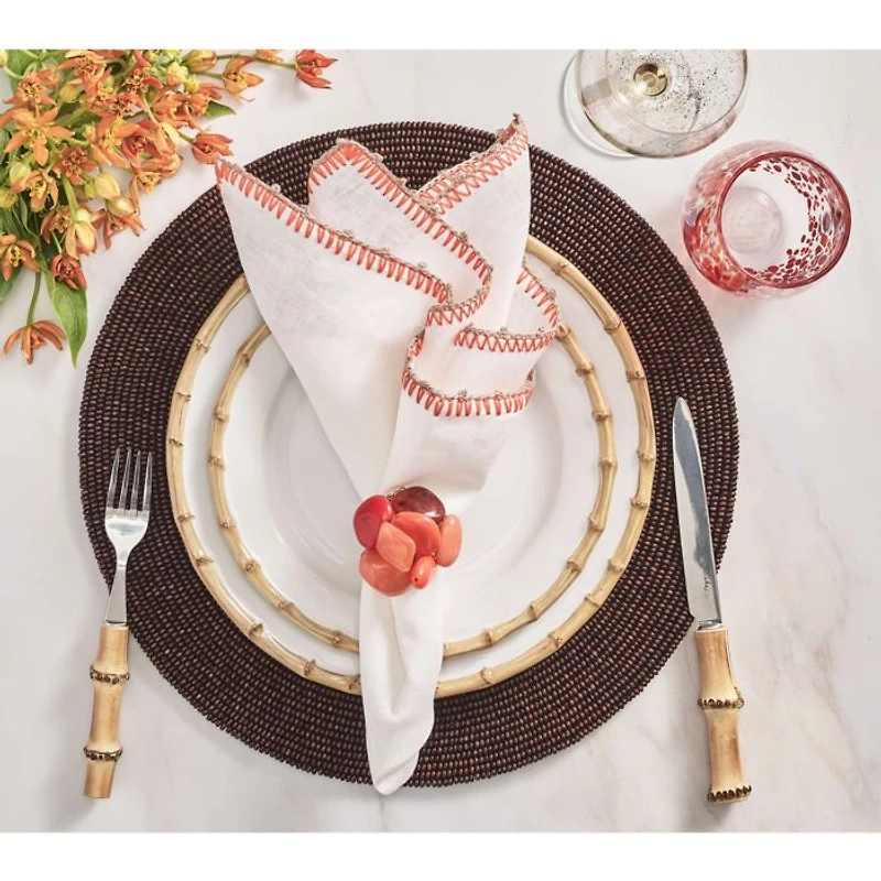 Knotted Edge Linen Napkin