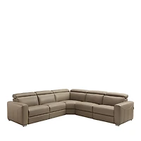 Chateau d'Ax Gemma Reclining Leather Sectional Sofa