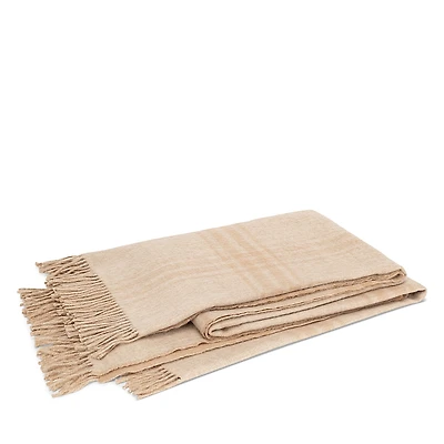 Matouk Diego Plaid Alpaca Wool Throw