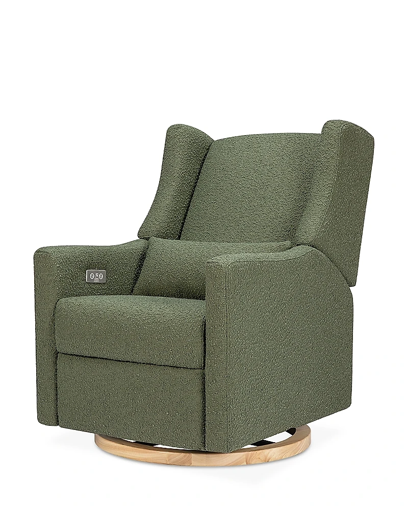 Babyletto Kiwi Boucle Electronic Recliner & Swivel Glider with Usb Port