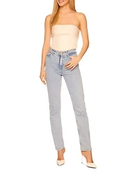 Faux Leather Tube Top
