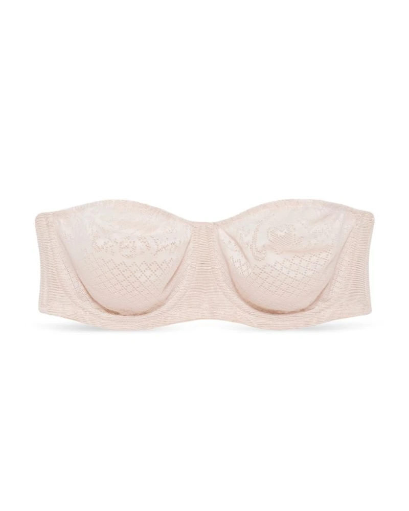 Visual Effects Strapless Lace Minimizer Bra