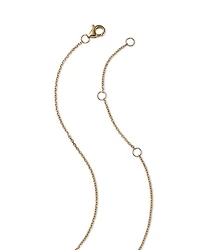 Gemstone & Diamond Pendant Necklace 14K Yellow Gold, 18"