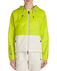 Moncler Color Blocked Hooded Zip Jacket