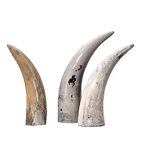 Jamie Young Variegated Horn Decorative Objects, Set of 3