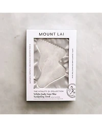 The Vitality Qi White Jade Gua Sha Sculpting Tool