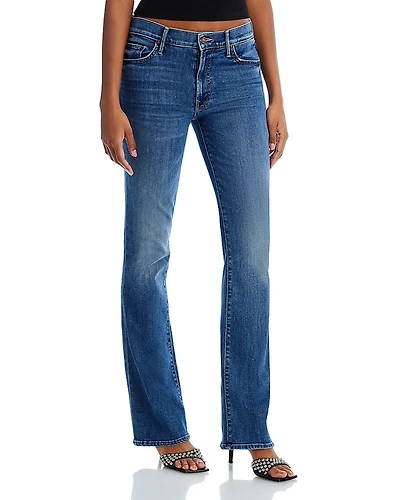 Mother The Outside Ankle Mid Rise Bootcut Jeans