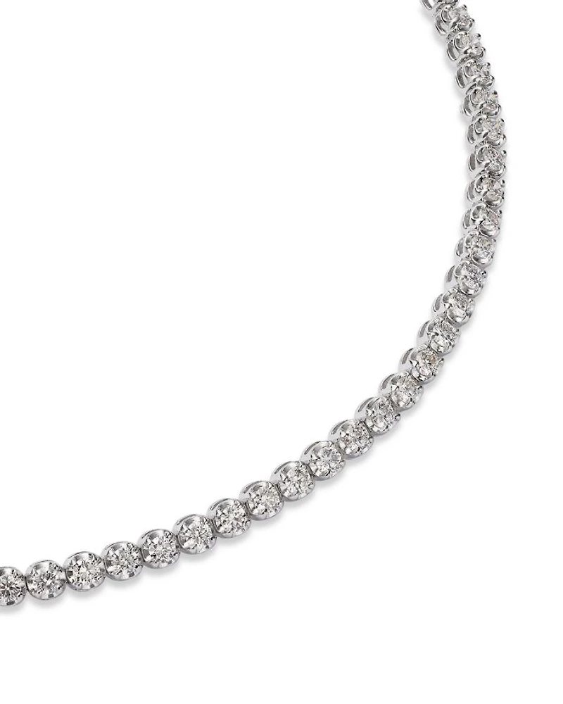 Certified Colorless Diamond Tennis Bracelet Collection 14K White Gold, 2.0-10.0 tcw