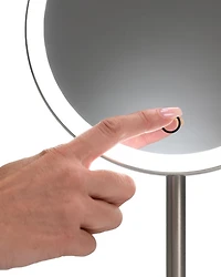Round Rechargeable Makeup Mirror 5x Magnification