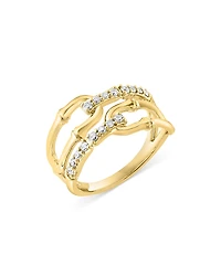 Bloomingdale's Fine Collection Diamond Link Ring