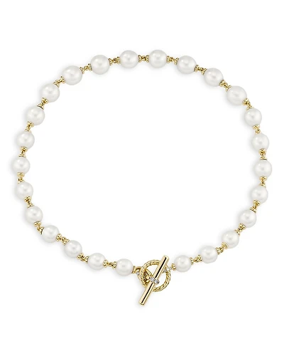 David Yurman Cultured Freshwater Pearl Linked Necklace