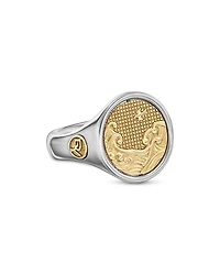 David Yurman Men's Water & Fire Duality Signet Ring