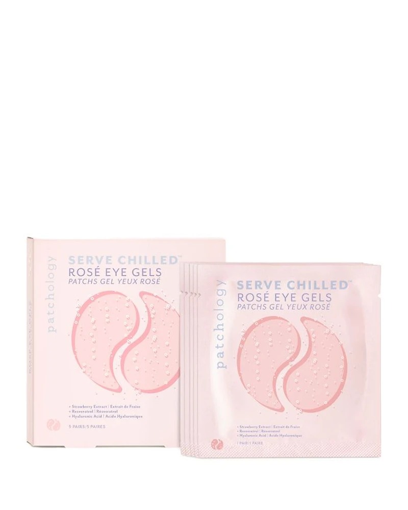 Serve Chilled Rosé Eye Gels, Pack of 5
