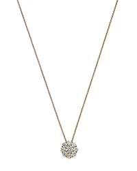 Bloomingdale's Fine Collection Diamond Flower Cluster Pendant Necklace