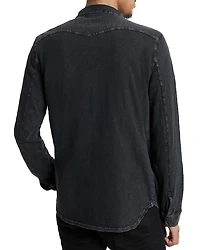 Arvon Cotton Textured Knit Button Down Western Shirt