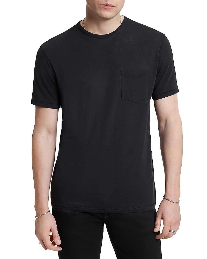 John Varvatos Bond Burnout Pocket Tee