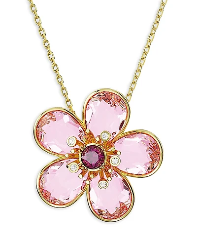 Swarovski Idyllia Flower Crystal Pendant Necklace, 15-17