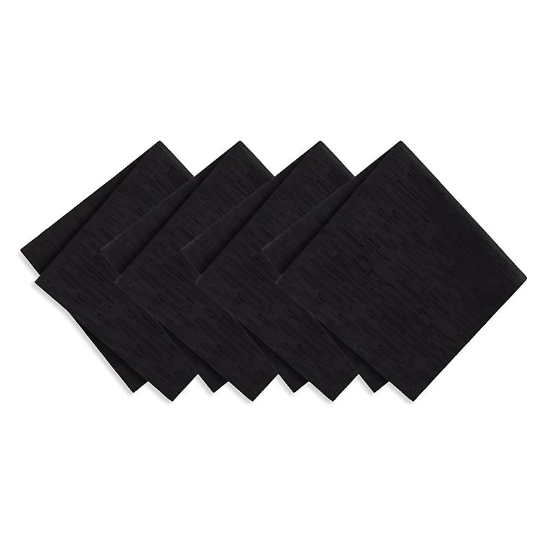 Elrene Home Fashions Continental Solid Texture Water and Stain Resistant Napkins